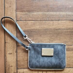 Michael Kors Charcoal Wristlet - New Without Tag